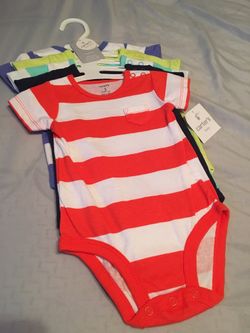 Carter's Little Layette Boys BLUE Bodysuit SZ 3M