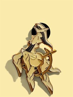 Pokemon Arceus Enamel Pin Legendary Mythical Character Collectible