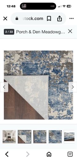 Porch & Den Meadowgrass Abstract Area Rug