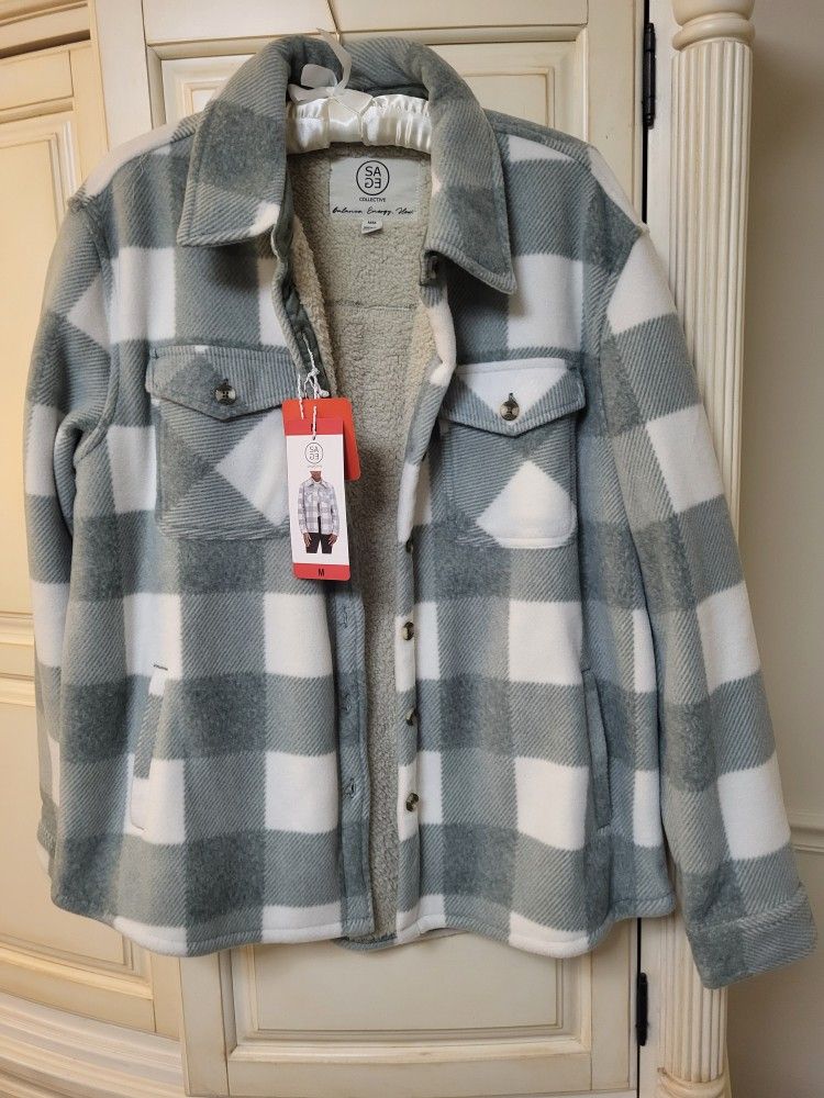 NEW w/Tags! JACKET Sz MED (Lt. Green) Brand: SAGE