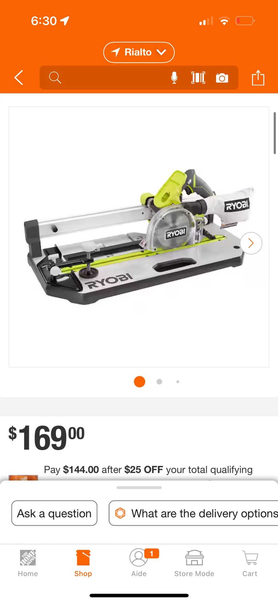 Ryobi Saw 