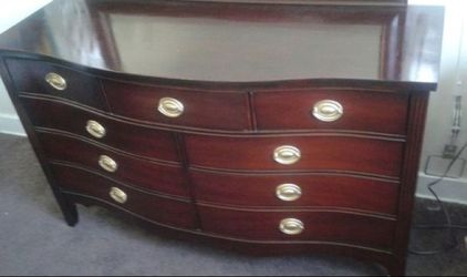 Dresser with mirror