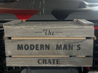 The Modern Man's Crate Wooden Box