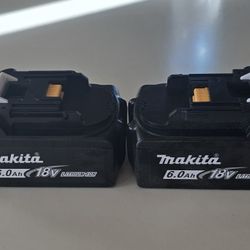 2 Baterias Makita Nuevas  18v  6.0 En 120 X Las 2 