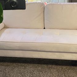 70” Beige Loveseat Couch