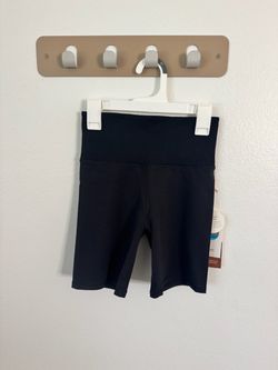 Vuori Rib Studio Shorts Womens XS Black High Rise Workout Yoga NWT
