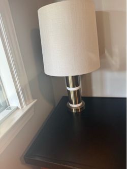 Gold and marble desk lamp