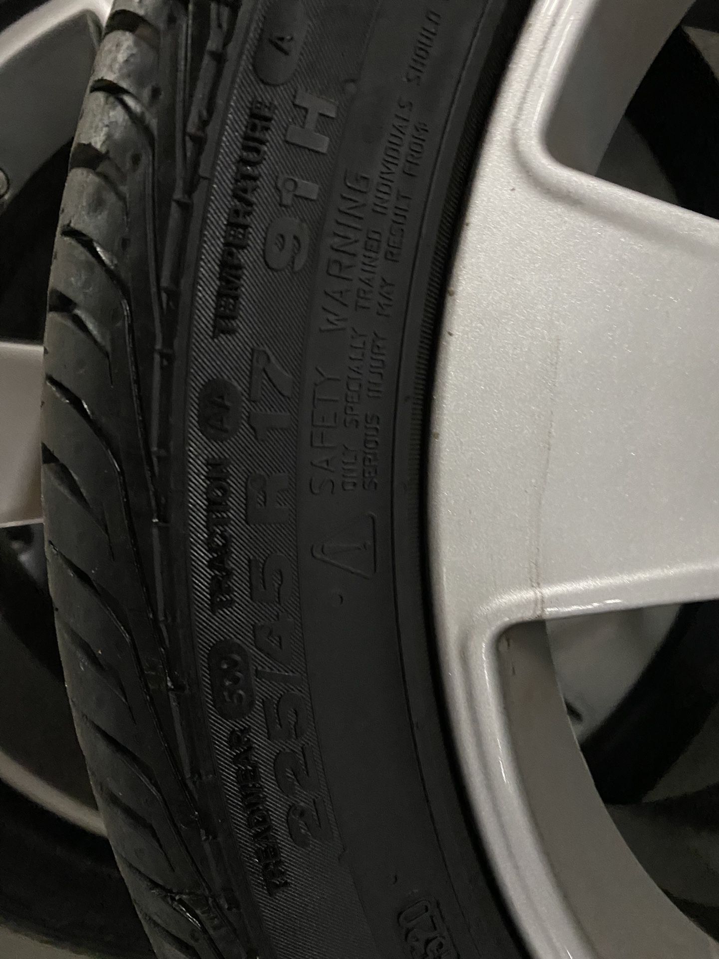 Mercedes CLA250 rims and tires