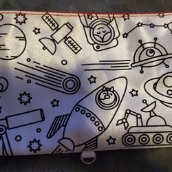 Cosmic themed Create your own pencil case with fabric markers and erasers BEST OFFER