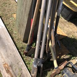 Misc Digging Tools & Brooms Etc