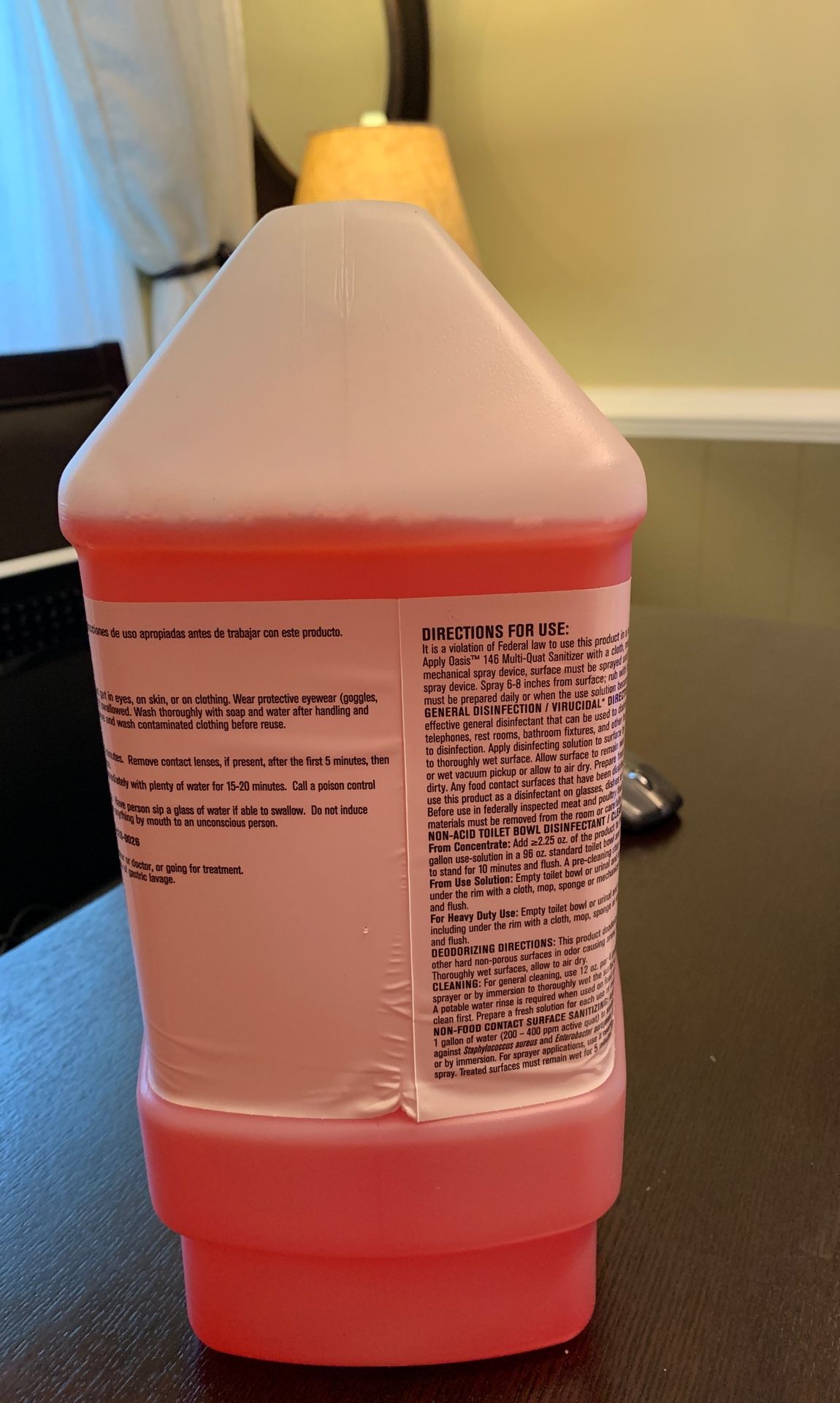 Ecolab Oasis 146 MultiQuat Sanitizer/Disinfectant for Sale in Norfolk