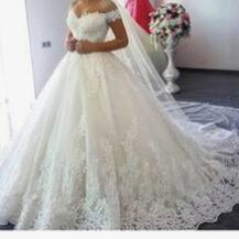 Wedding Dress, Veil, Ring Holder, chair covers