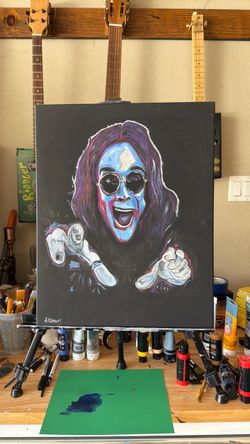 Ozzy hand painted