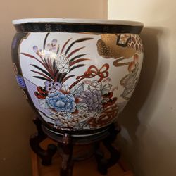 Chinese Koi Water Pot