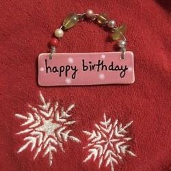 Happy Birthday Ceramic Ornaments Silvestri Collectible By Sandra Magsamen , $15