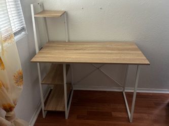 Desk with shelves