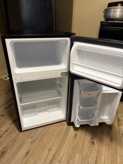Mini fridge & freezer.