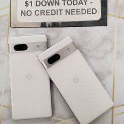 Google Pixel 7a Unlocked For All Carriers - $1 DOWN TODAY, NO CREDIT NEEDED - WARRANTY INCLUDED