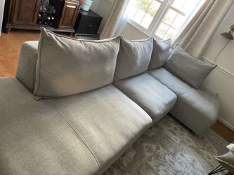 Gray 3 Piece Modular Couch