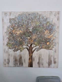 Canvas Fall tree painting