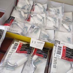 $1.oo each--Door/Cab. hardware..white/silver