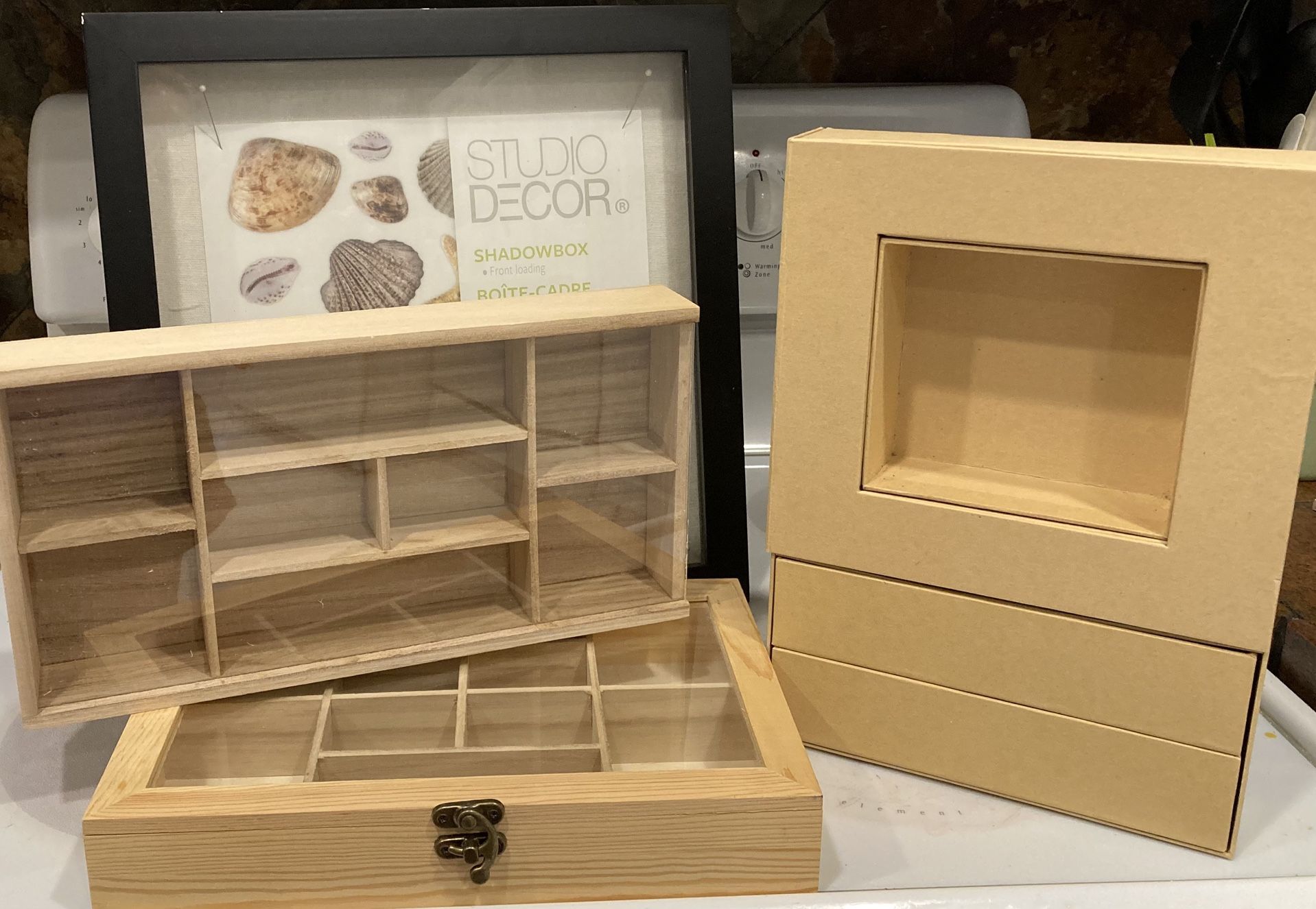 Shadow Box, Memory Box, Display Case, Jewelry Box