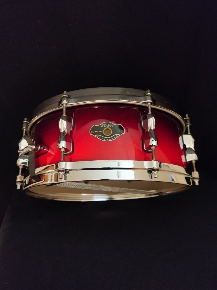 Tama 14X5 Superstar Wood Snare Drum 4 Drum set