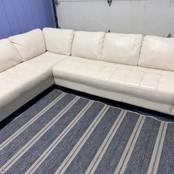 Natuzzi TOP grain leather L sectional/sofa/couch