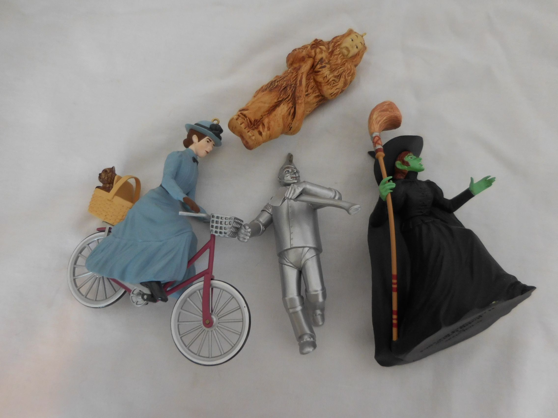 Hallmark Keepsake Wizard of Oz Wicked Witch of the West Ornament 1996 + Vintage Hallmark Keepsake Ornament Wizard of Oz The Cowardly Lion + Hallmar