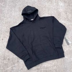 Black Essentials Hoodie 