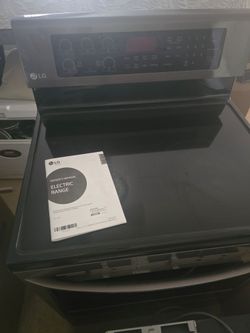 LG Black Stainless Stove and/or Microwave