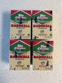 2025 Topps Chrome Platinum Baseball Value Boxes