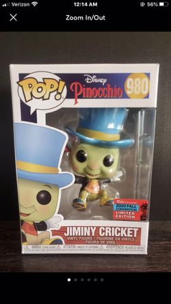 Funko Disney Pinocchio Jiminy Cricket Nycc 2020