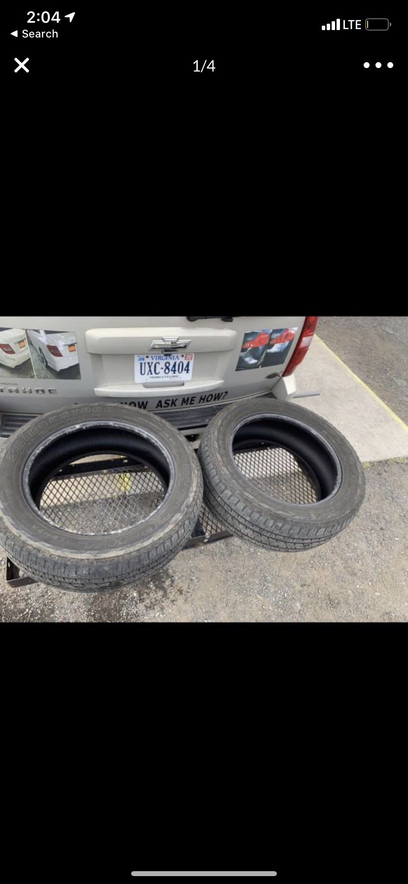2 Bridgestone tires used