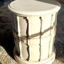 Vintage Storage End Table Cabinet 