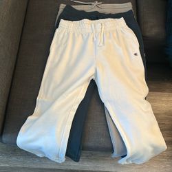 2 Champions Sweats And 1 Gray Holister Sweats 