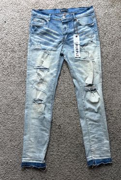 Purple jeans