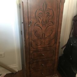 Wooden Jewelry Armoire