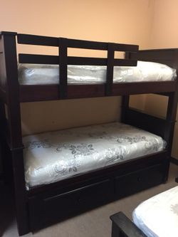 Twin Twin Bunk Bed 550W/O Trundle