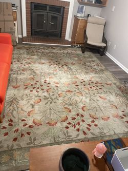 Large Wool Rug 8.6 x 11.6