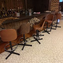 Bar Stools - Real Leather