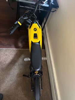 Yellow Electric Moped / E-Bike