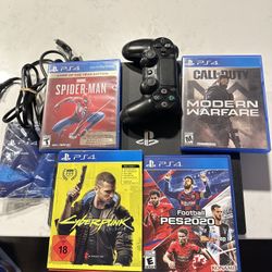 PS4 Playstation 4 Pro Console with games