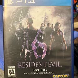 Resident Evil 6 PS4 Game 