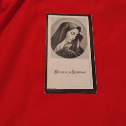 This One Is Much Older 1929 ,Mother Of Sorrows.