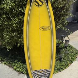 Stearno 5’7” Quad Fin Fish Epoxy Surfboard 