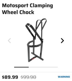 4 Motorcycle clamping wheel chocks
