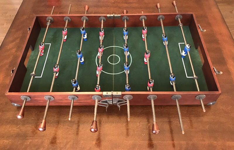 Vintage Restoration Hardware Portable Folding Foosball Game Table