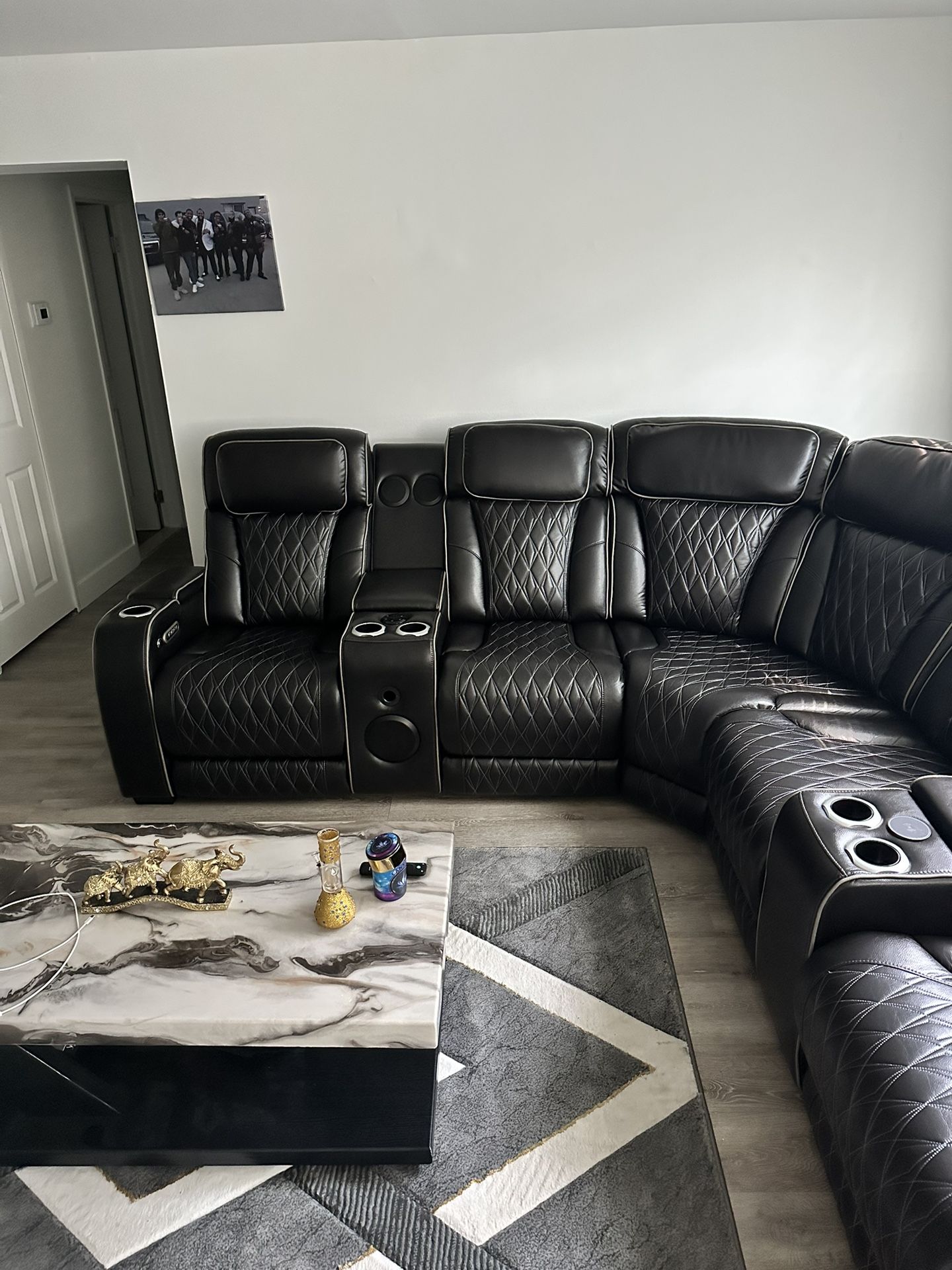 Brand new Leather sectional