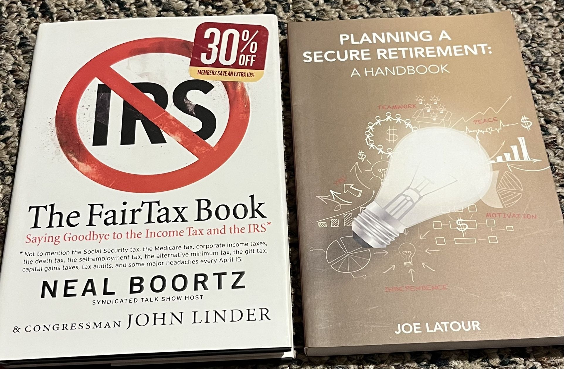 The Fair Tax Book and Planning a Secure Retirement Book